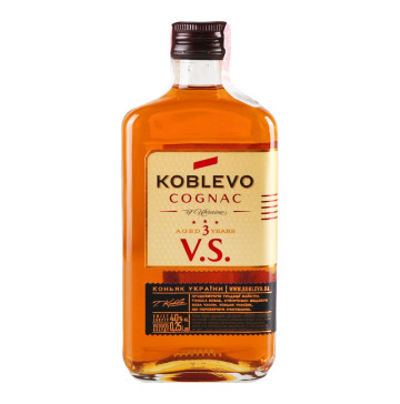 Коньяк 0.25л 40% Три зірки Koblevo пл