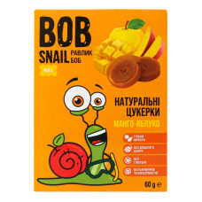 Цукерки фруктові натуральні Mango-apple Rolls Bob Snail к/у 60г