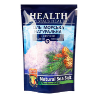 Сіль для ванн морська натуральна з ефірною олією сосни Crystals Health 500г