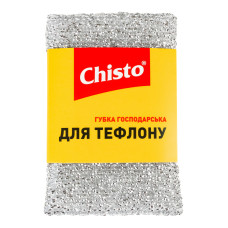 Губка господарська для тефлону Chisto 1шт