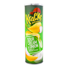 Чипси картопляні Sour cream&Onion Kraсks тубус 160г