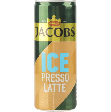 Напій молочний з кавою IcePresso Latte Jacobs з/б 250мл