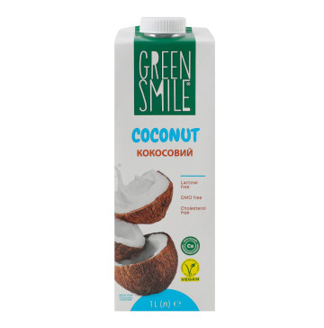 Напій рисово-кокосовий ультрапастеризований збагачений кальцієм Green Smile т/п 1л