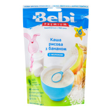 Каша молочна для дітей від 6міс Рисова з бананом Premium Bebi д/п 200г