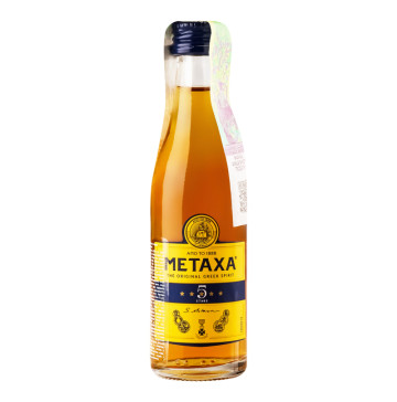 Напій алкогольний Metaxa 5 stars 38% с/пл 50мл