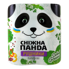 Рушники паперові 2-х шарові Salad Greens Сніжна Панда 2шт Рушники паперові 2-х шарові Salad Greens Сніжна Панда 2шт