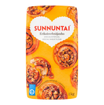 Борошно пшеничне Sunnuntai м/у 1кг