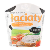 Крем-сир збитий з лососем та кропом Laciaty Mlekpol ст 150г