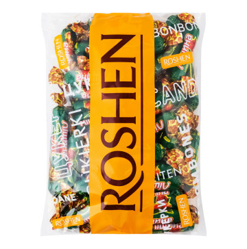 Цукерки глазуровані шоколадною глазур'ю Ліщина Roshen м/у 1кг