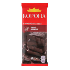 Шоколад 56% чорний Корона м/у 85г