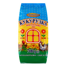 Крупа кукурудзяна дрібна Кукурузка Хатинка м/у 700г