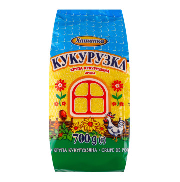 Крупа кукурудзяна дрібна Кукурузка Хатинка м/у 700г