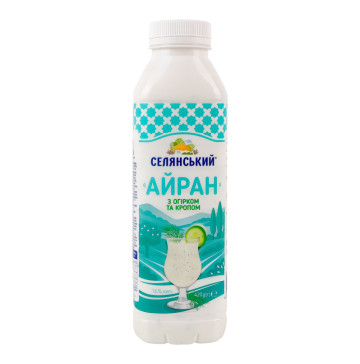 Айран 1.6% з огірком та кропом Селянський п/пл 420г