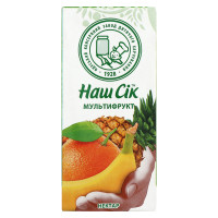 Нектар мультифруктовий неосвітлений Наш сік т/п 0.33л