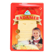 Сир 45% напівтвердий нарізка Radamer Spomlek лоток 150г
