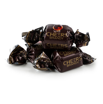 Цукерка шоколадна праліне з начинкою лікеру Brandy Cheers кг