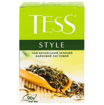 Чай зелений байховий листовий Style Tess к/у 90г