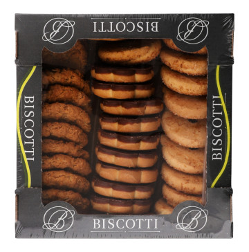 Печиво здобне пісочно-відсадне Дольче Місто Мікс Biscotti к/у 450г