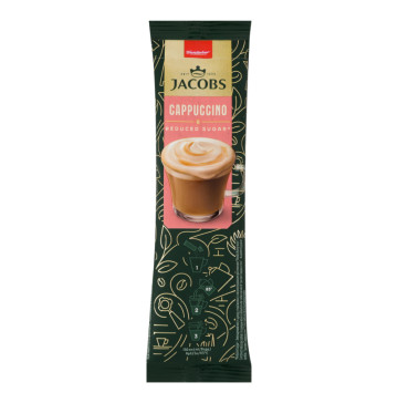 Напій кавовий розчинний зі зменшеним вмістом цукру Cappuccino Jacobs м/у 14г