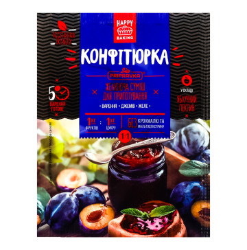 Суміш желююча з яблучним пектином Конфітюрка 1:1 Pripravka м/у 20г Суміш желююча з яблучним пектином Конфітюрка 1:1 Pripravka м/у 20г