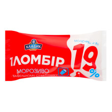 Морозиво 19% у вафельному стаканчику Пломбір 19 Хладик м/у 70г