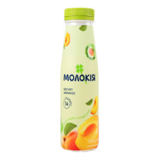 Йогурт 1.4% питний Абрикос Молокія п/пл 250г
