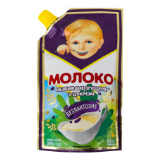 Молоко згущене 8.5% незбиране з цукром безлактозне Первомайський МКК д/п 290г