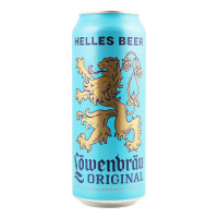 Пиво 0.5л 5.1% світле пастеризоване Original Löwenbräu з/б