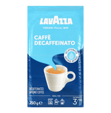 Кава натуральна смажена мелена без кофеїну Caffe Decaffeinato Lavazza в/у 250г