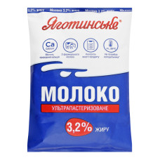 Молоко 3.2% ультрапастеризоване Яготинське т/п 900г