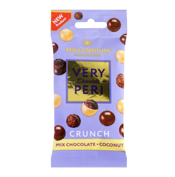 Драже у молочному та білому шоколаді з кокосом Crunch Very Peri Millennium м/у 30г