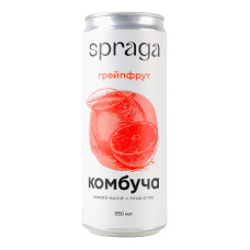 Напій безалкогольний слабогазований Грейпфрут Комбуча Spraga з/б 330мл