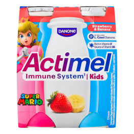 Продукт кисломолочний 1.4% Полуниця-банан Actimel к/у 4x100г