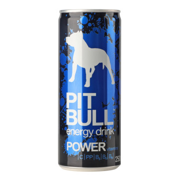 Напій енергетичний безалкогольний сильногазований Power Pit Bull з/б 250мл