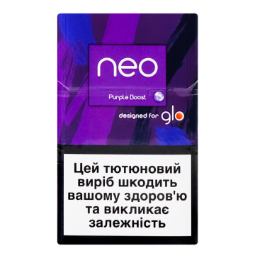 Виріб тютюновмісний для електричного нагрівання з фільтром Neo Purple Boost 20шт