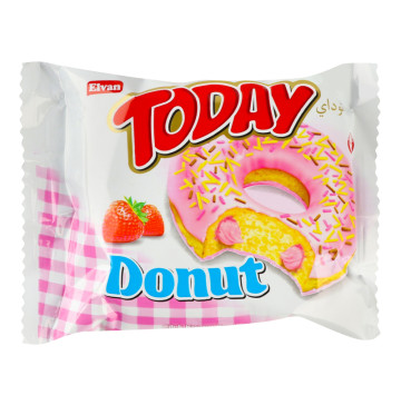 Кекс в глазурі з начинкою зі смаком полуниці Donut Today м/у 50г
