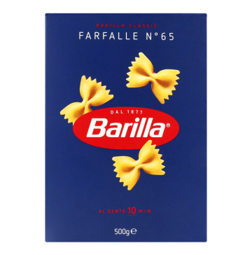 Вироби макаронні з твердих сортів пшениці Farfalle №65 Barilla к/у 500г