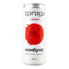 Напій безалкогольний слабогазований Гранат Комбуча Spraga с/пл 330мл