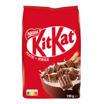 Сніданок сухий готовий в глазурі з молочним шоколадом Kit Kat м/у 190г