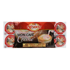 Вершки 10% стерилізовані Mon Cafe President м/у 10х10г