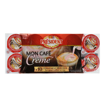 Вершки 10% стерилізовані Mon Cafe President м/у 10х10г