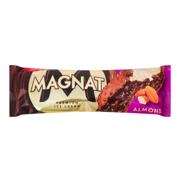 Морозиво 8% вершкове в молочному шоколаді з мигдалем Almond Magnat м/у 75г