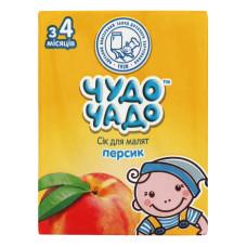 Сік персиковий з м'якоттю ОКЗДП Чудо-чадо т/п 0,2л
