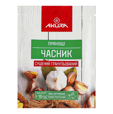 Часник сушений гранульований Akura м/у 10г