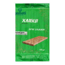 Хлібці Три злаки Galleti м/у 100г