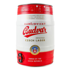 Пиво 5л 5% світле Budweiser Budvar кег Пиво 5л 5% світле Budweiser Budvar кег