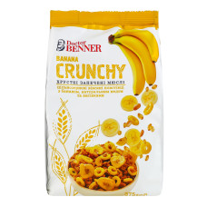 Мюслі запечені хрусткі Banana Crunchy Doctor Benner м/у 375г