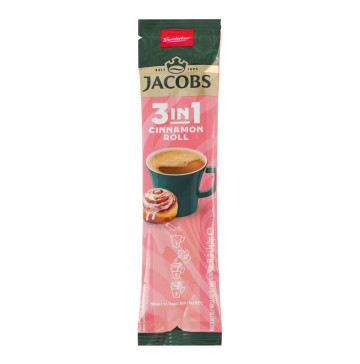 Напій кавовий розчинний зі смаком кориці 3в1 Cinnamon roll Jacobs м/у 11.2г