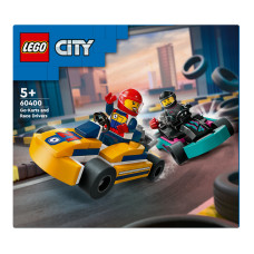Конструктор для дітей від 5років №60400 Go-Karts and Race Drivers City Lego 1шт