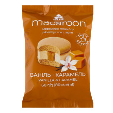 Морозиво пломбір Ваніль-карамель Macaroon Rud м/у 60г